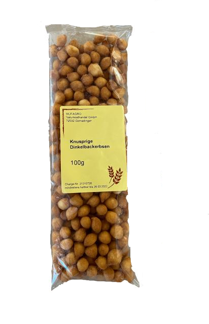 Knusprige Dinkelbackerbsen