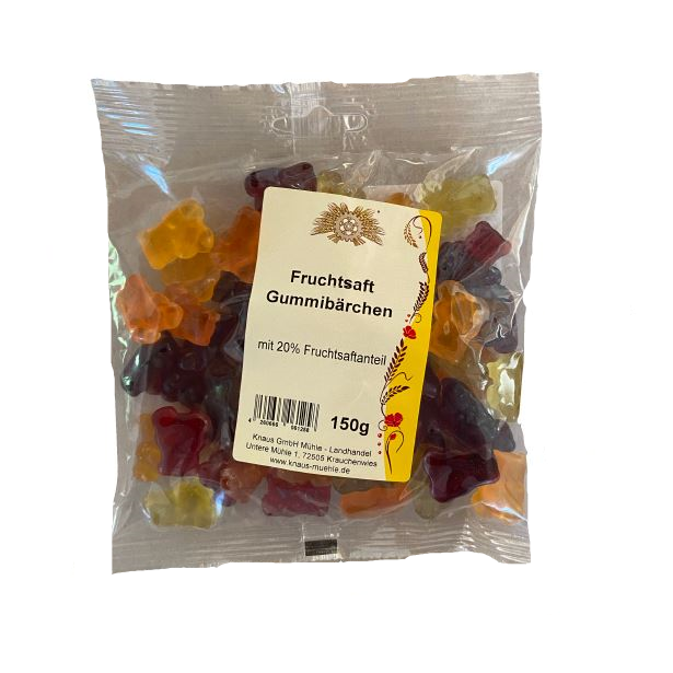 Fruchtsaft Gummibärchen