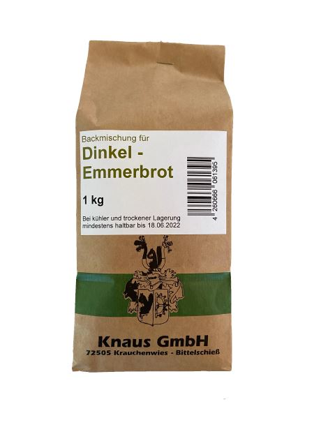Dinkel-Emmerbrot Backmischung
