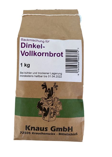 Dinkelvollkornbrot Backmischung