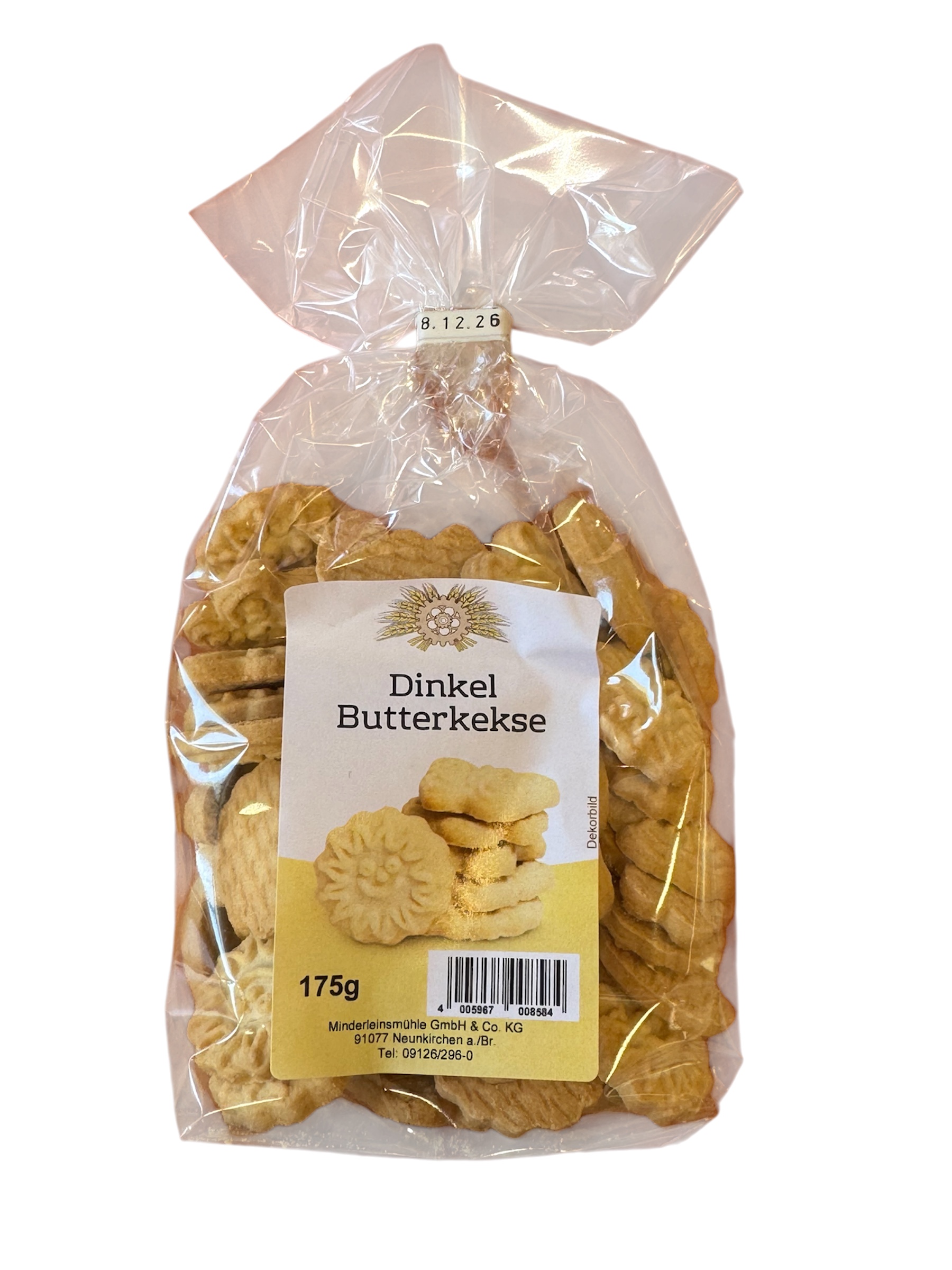 Dinkel Butterkekse natur