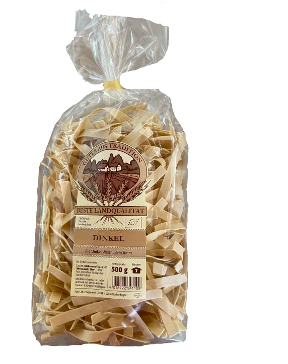 Bio Dinkel Walznudeln 8mm