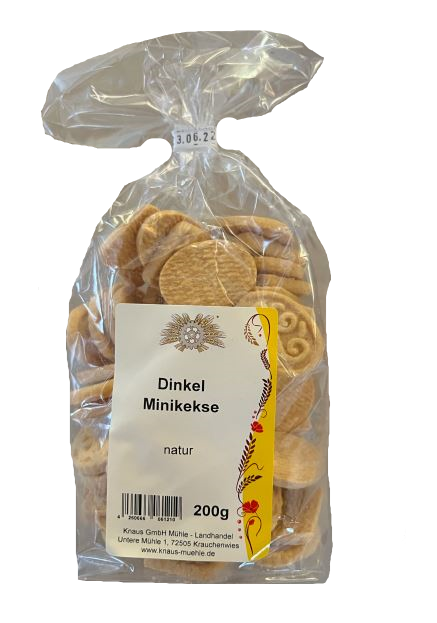 Dinkel Minikekse natur