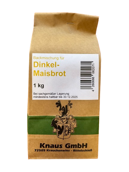 Dinkel-Maisbrot Backmischung 